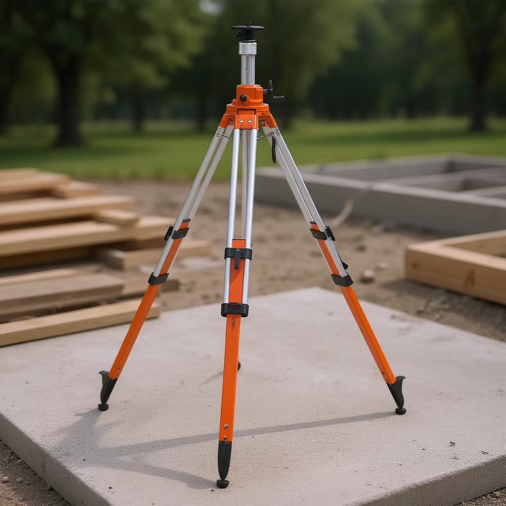 Laser Level Tripod Stand 5/8-11 Thread 45.07-114.37 in Height Aluminum Alloy Knob Lock 3 Leg Sections